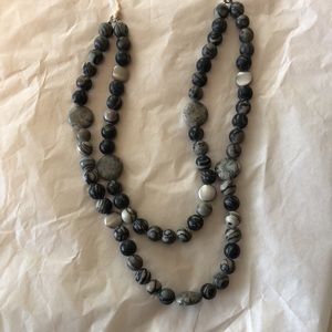 Free earrings JJill adjustable casual necklace approximately 24 to 32 inches